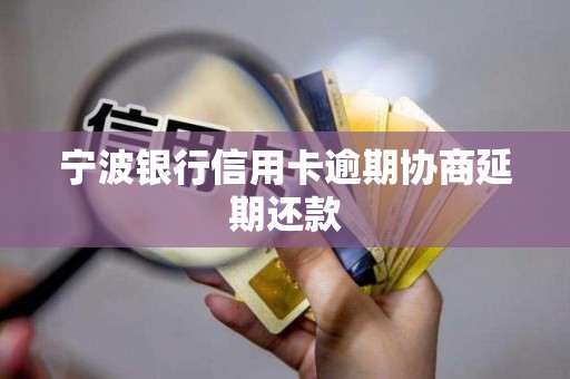 宁波银行信用卡逾期协商延期还款