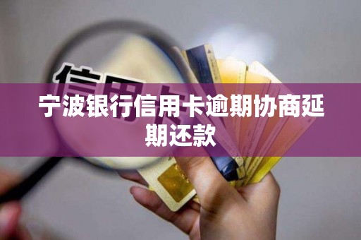 宁波银行信用卡逾期协商延期还款