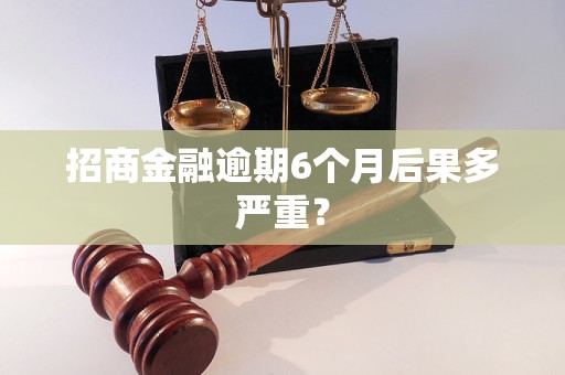 招商金融逾期6个月后果多严重? 招商金融逾期6个月后果多严重?