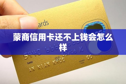 蒙商信用卡还不上钱会怎么样