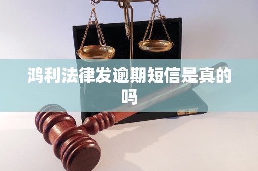 鸿利法律发逾期短信是真的吗