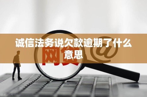 诚信法务说欠款逾期了什么意思