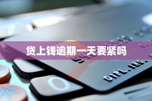贷上钱逾期一天要紧吗
