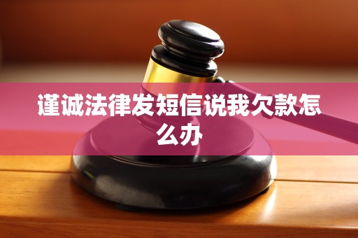 谨诚法律发短信说我欠款怎么办