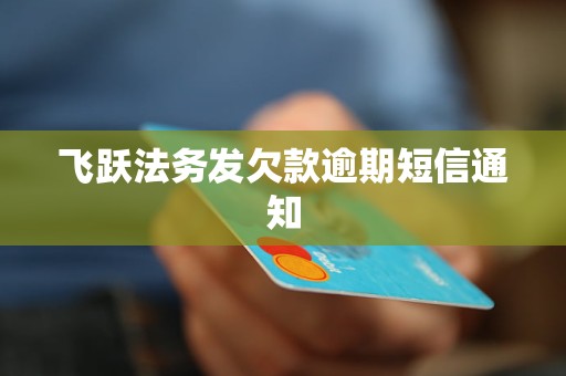 飞跃法务发欠款逾期短信通知