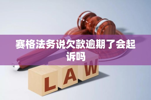 赛格法务说欠款逾期了会起诉吗