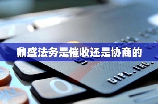 鼎盛法务是催收还是协商的