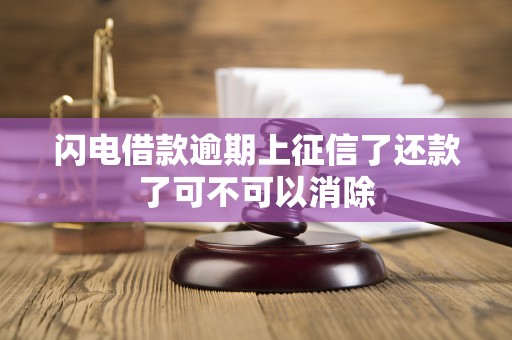 闪电借款逾期上征信了还款了可不可以消除