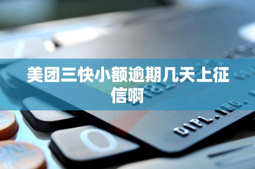 美团三快小额逾期几天上征信啊