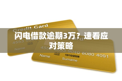 闪电借款逾期3万？速看应对策略