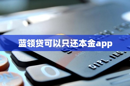 蓝领贷可以只还本金app