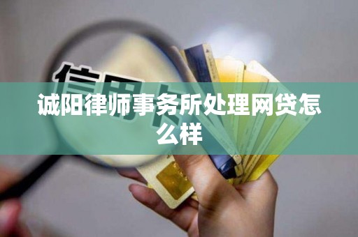 诚阳律师事务所处理网贷怎么样