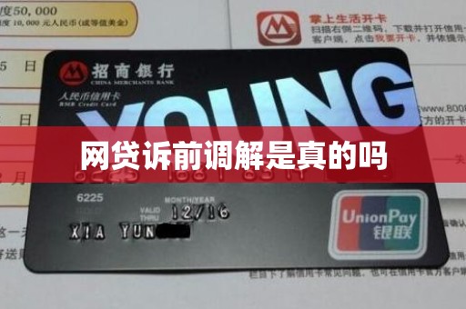 网贷诉前调解是真的吗