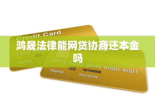 鸿晟法律能网贷协商还本金吗