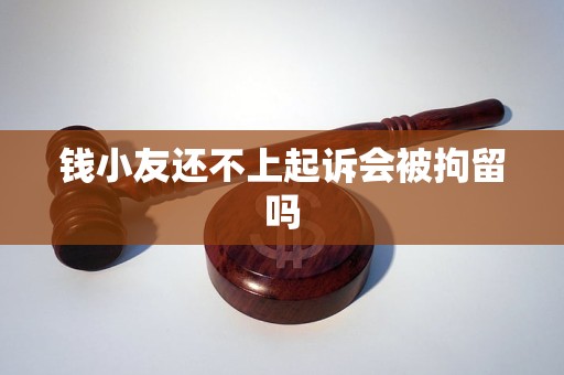 钱小友还不上起诉会被拘留吗 钱小友还不上起诉会被拘留吗