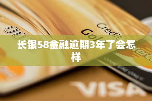 长银58金融逾期3年了会怎样