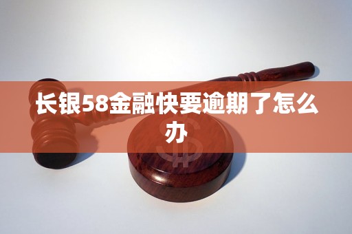 长银58金融快要逾期了怎么办
